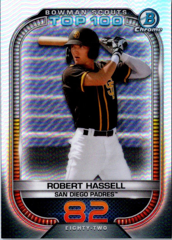 2021 Bowman Scouts Top 100 Robert Hassell #BTP-82