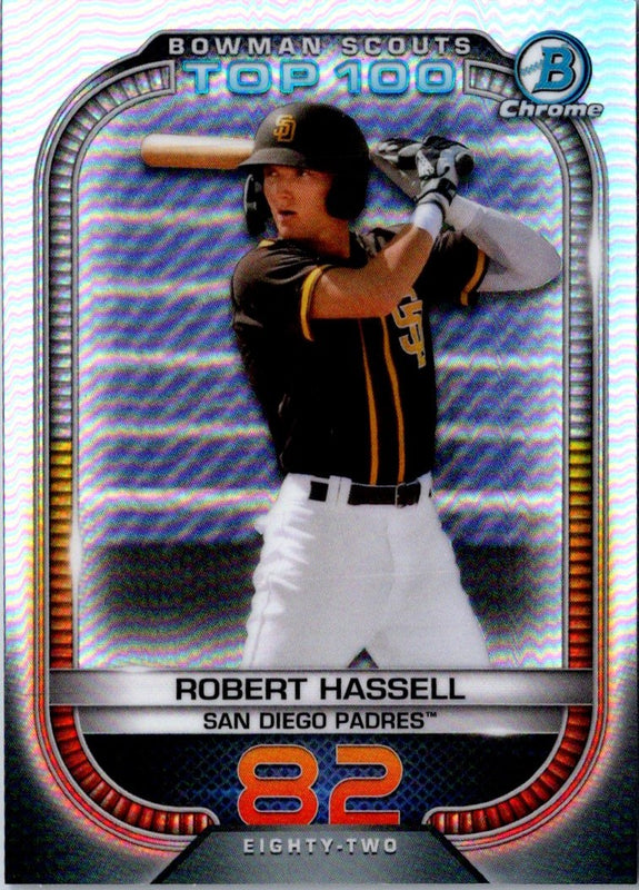 2021 Bowman Scouts Top 100 Robert Hassell #BTP-82