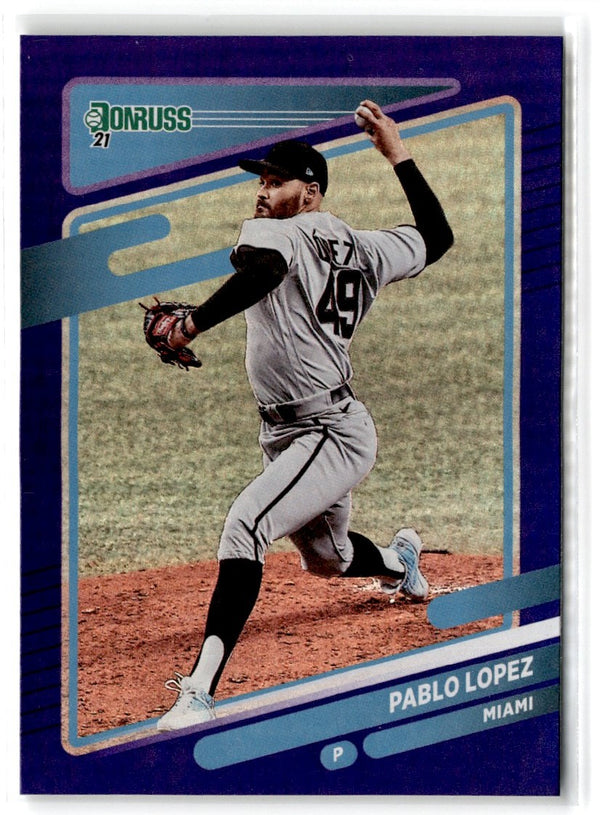 2021 Donruss Holo Blue Pablo Lopez #144