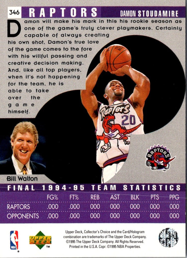 1995 Collector's Choice Japanese Damon Stoudamire