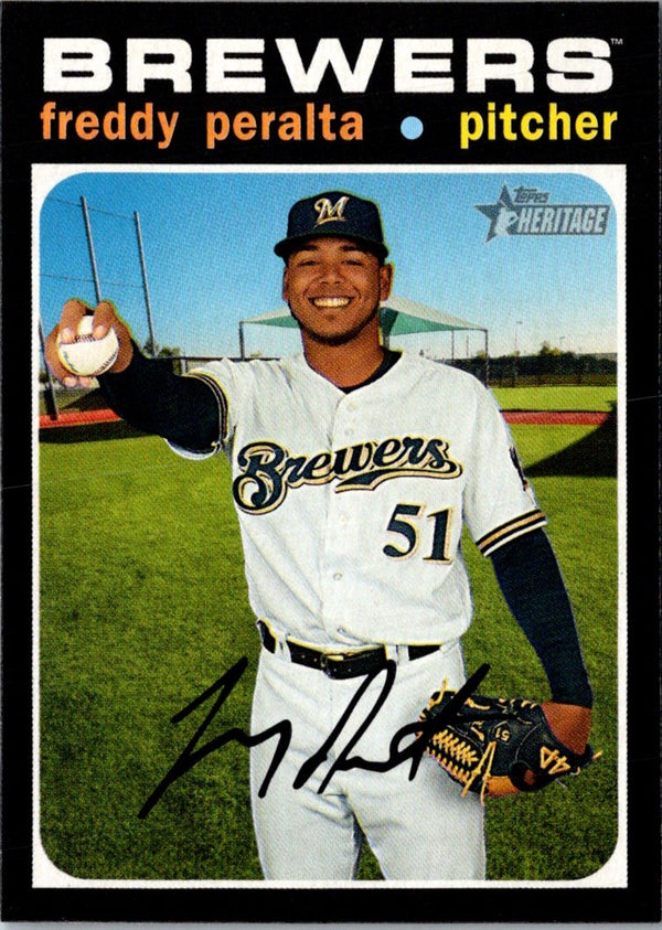 2020 Topps Heritage Freddy Peralta #392