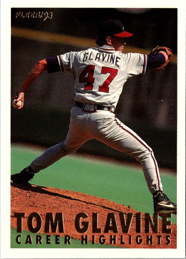 1993 Fleer Tom Glavine Career Highlights Tom Glavine #7B