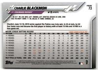 2020 Topps Chrome Charlie Blackmon #73