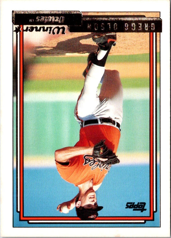 1992 Topps Gregg Olson #350