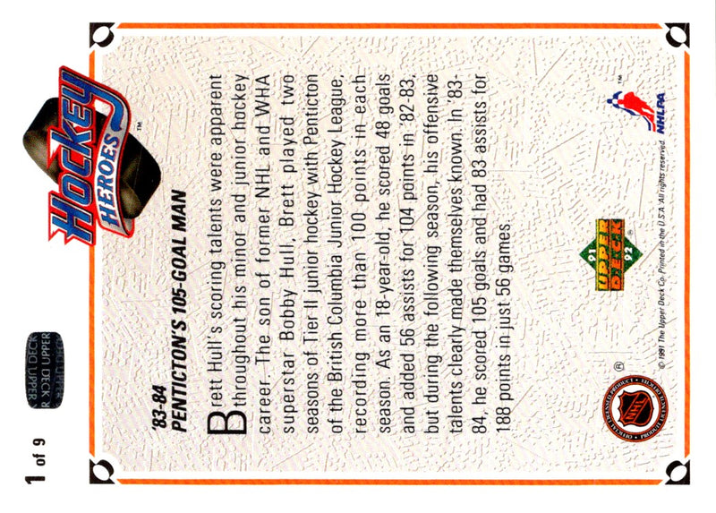 1991 Upper Deck Brett Hull