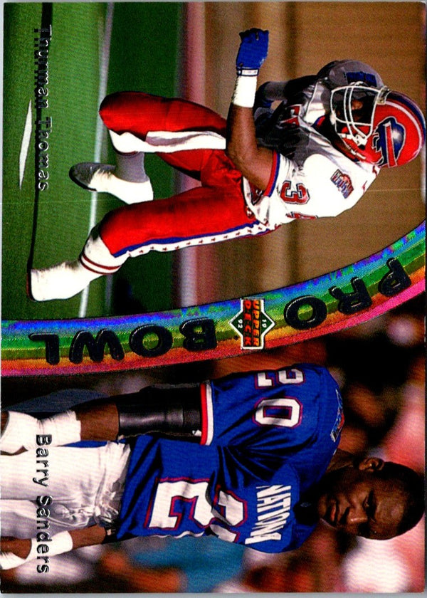 1992 Upper Deck Pro Bowl Thurman Thomas/Barry Sanders #PB5