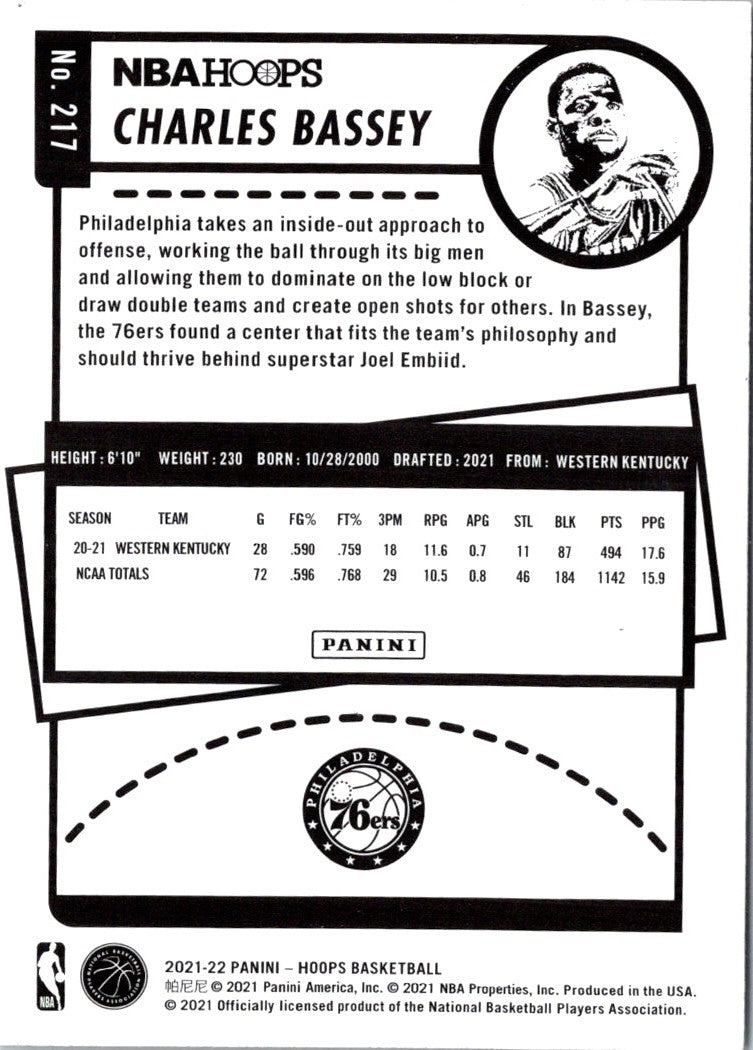 2021 Hoops Blue Charles Bassey