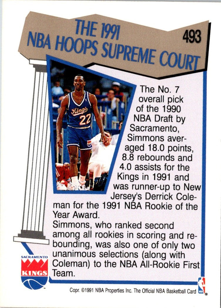 1991 Hoops Lionel Simmons