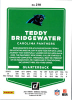 2021 Donruss Press Proof Blue Teddy Bridgewater #218
