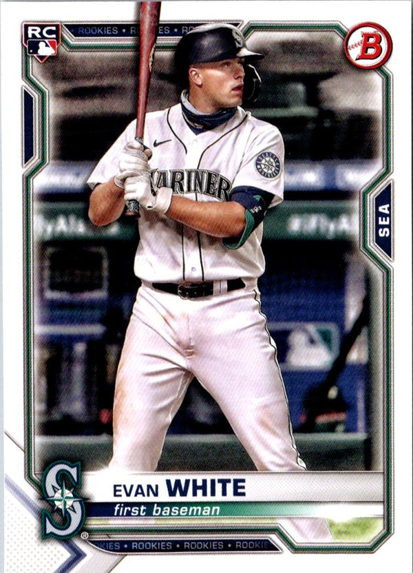 2021 Bowman Evan White #89 Rookie