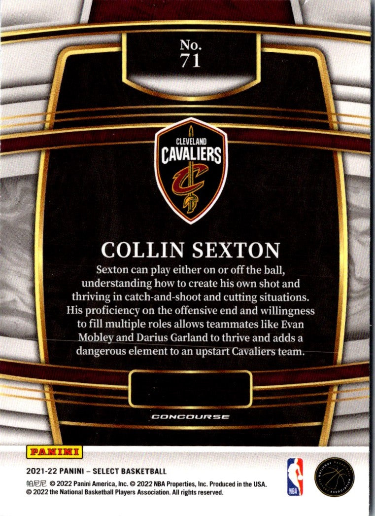 2021 Panini Select Collin Sexton