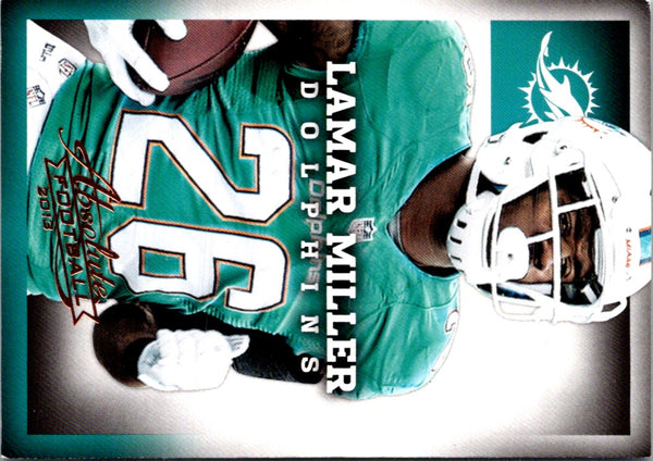 2013 Panini Absolute Spectrum Blue Lamar Miller #54