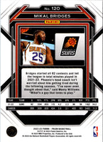 2022 Panini Prizm Blue Mikal Bridges #120