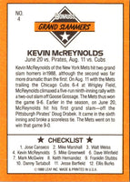 1989 Donruss Leaf Blue Chips Kevin McReynolds #4