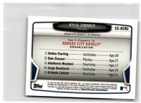 2012 Bowman Chrome Mini Kyle Zimmer #BCA-KZ
