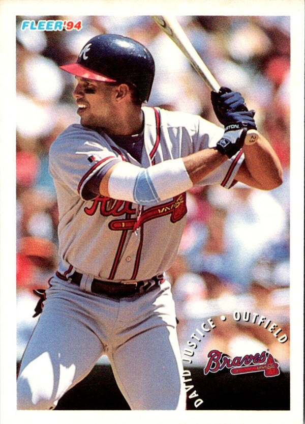 1994 Fleer Sunoco David Justice #14