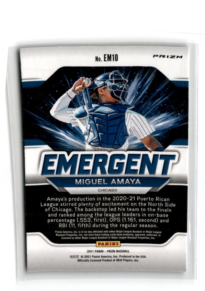 2021 Panini Prizm Emergent Miguel Amaya