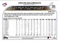 2022 Topps Kevin Gausman #369
