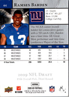 2009 Upper Deck Rookie Exclusives Ramses Barden #64