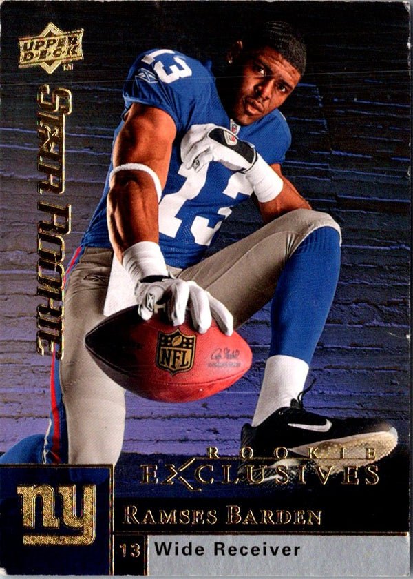 2009 Upper Deck Rookie Exclusives Ramses Barden #64