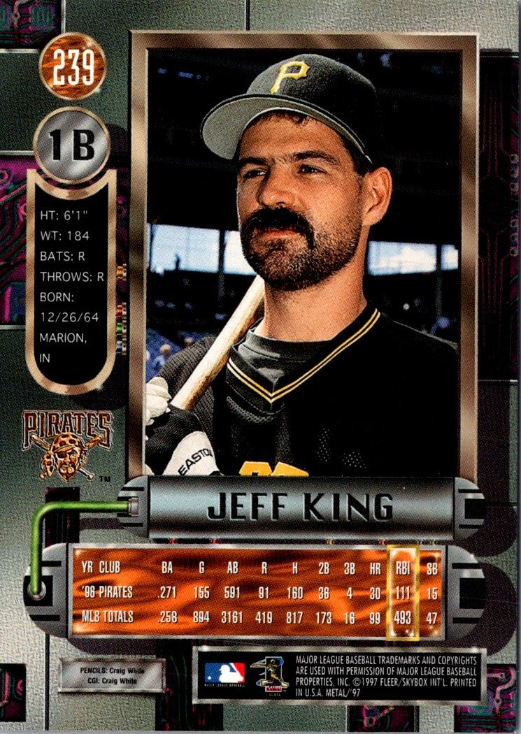 1997 Metal Universe Jeff King