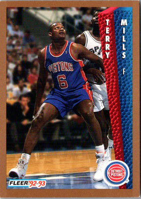 1992 Fleer Terry Mills #334