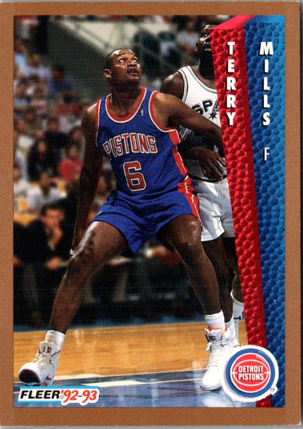 1992 Fleer Terry Mills #334