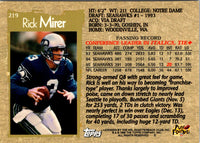 1996 Topps Rick Mirer #219