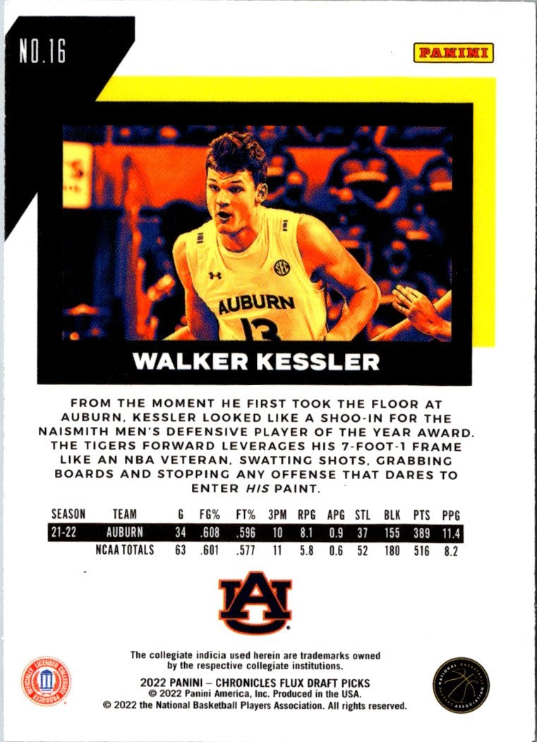 2022 Panini Chronicles Draft Picks Walker Kessler