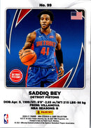 2021 Panini Immaculate Collection Blue Saddiq Bey