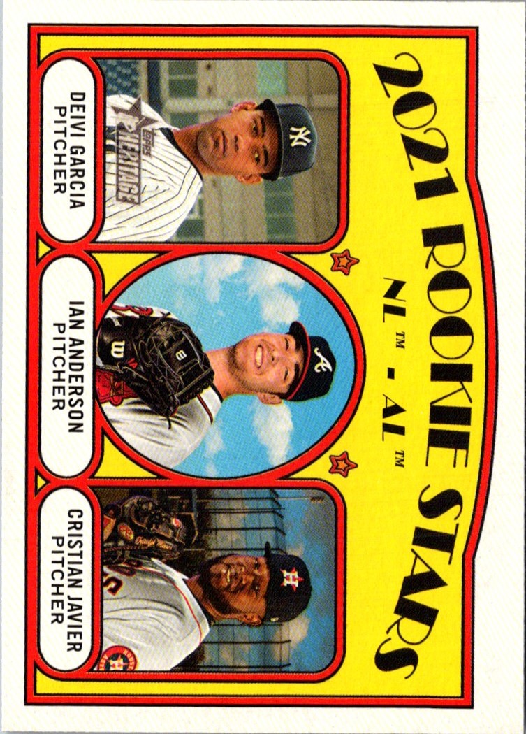 2021 Topps 2021 Rookie Stars - NL - AL - Ian Anderson/Deivi Garcia/Cristian Javier