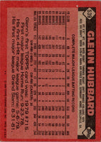 1986 Topps Glenn Hubbard #539