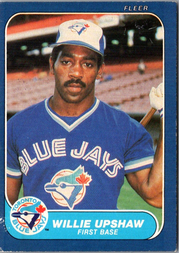 1986 Fleer Willie Upshaw #72