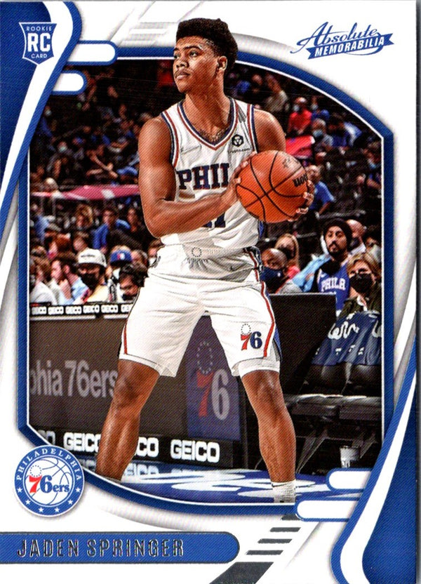 2021 Panini Chronicles Jaden Springer #224