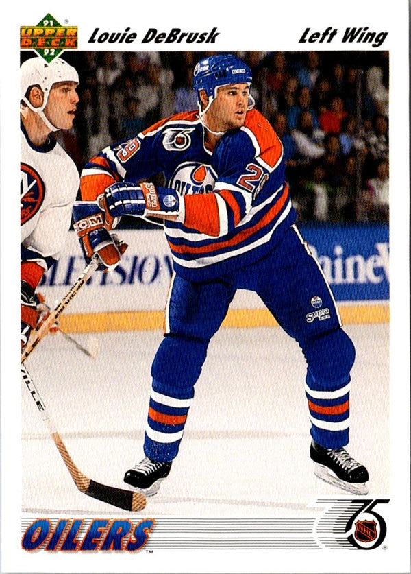 1991 Upper Deck Louie DeBrusk #526 Rookie