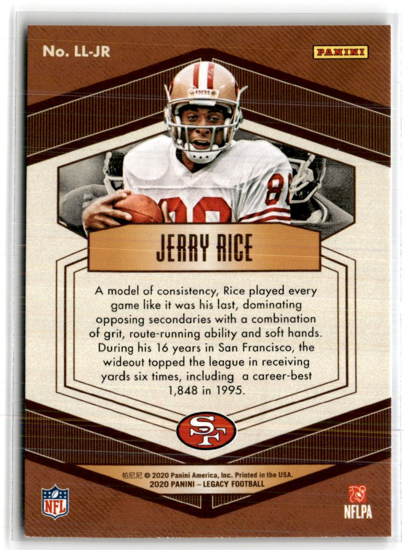 2020 Panini Legacy Lasting Legacies Jerry Rice