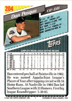 1993 Topps Inaugural Marlins Dan Pasqua #204