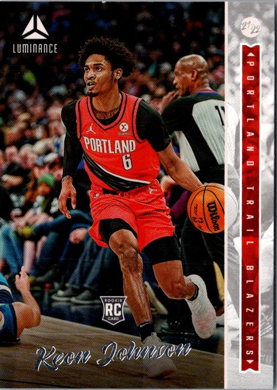 2021 Panini Chronicles Keon Johnson #255