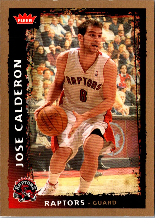 2008 Fleer Glossy Jose Calderon #38