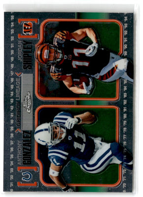 2010 Topps Chrome Gridiron Lineage Anthony Gonzalez/Jordan Shipley #CGL-GS