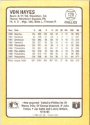 1988 Donruss Baseball's Best Von Hayes