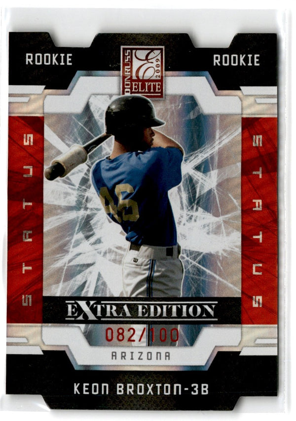 2009 Donruss Elite Extra Edition Status Keon Broxton #114 082/100