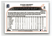 2022 Topps Chrome Zack Short #86 Rookie
