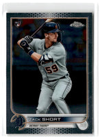 2022 Topps Chrome Zack Short #86 Rookie