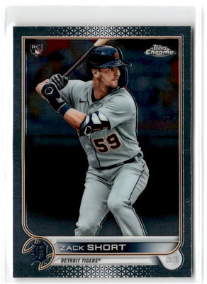 2022 Topps Chrome Zack Short #86 Rookie