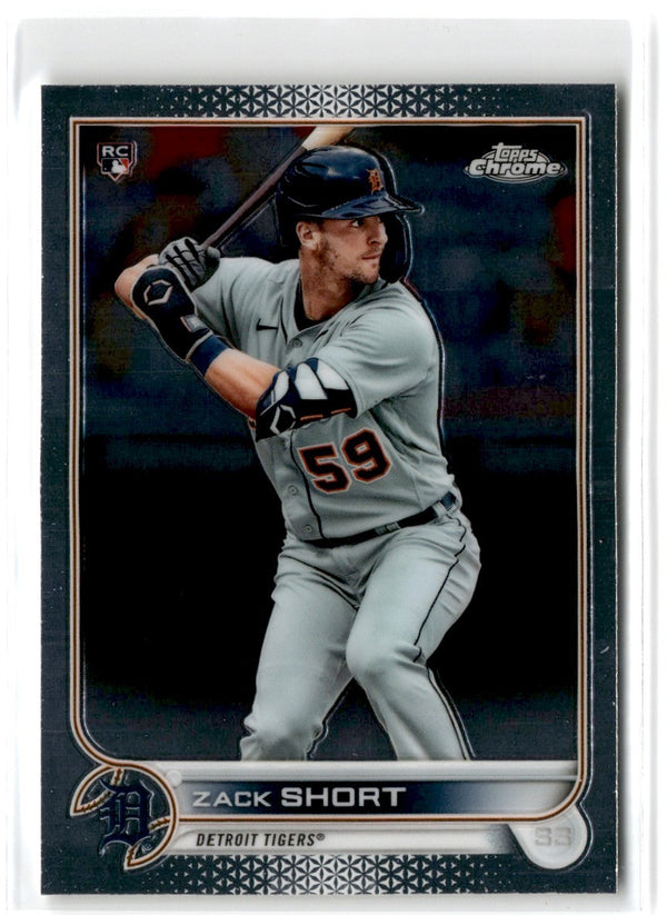 2022 Topps Chrome Zack Short #86 Rookie