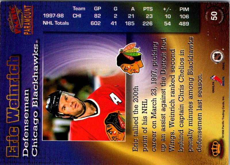 1998 Pacific Paramount Eric Weinrich