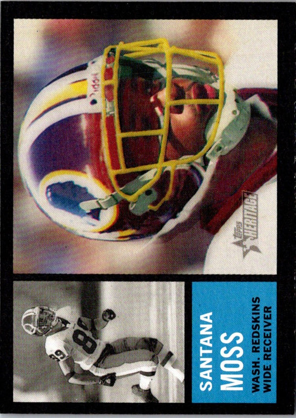 2005 Topps Heritage Santana Moss #128