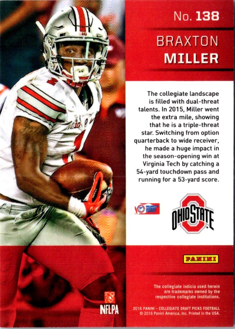 2016 Panini Prizm Collegiate Draft Picks Prizms Braxton Miller