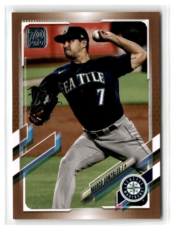 2021 Topps Gold Marco Gonzales #136 0675/2021